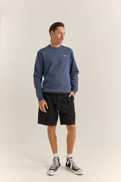 Rhythm Mens Sweatshirt Brand Fleece Crew