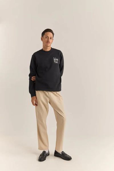 Rhythm Mens Sweatshirt Siesta Fleece Crew