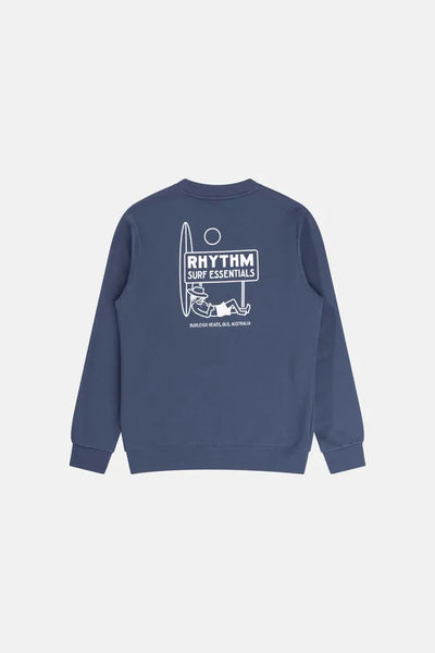 Rhythm Mens Sweatshirt Siesta Fleece Crew