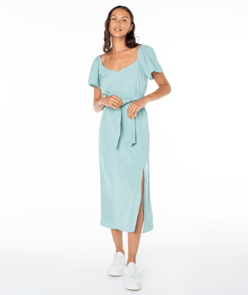 Roxy Womens Dress Bungalow Bliss Midi