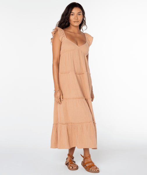 Roxy Womens Dress Palmy Days Midi