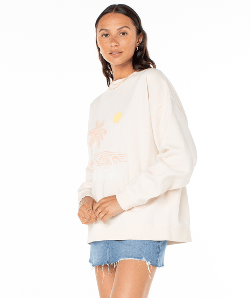 Roxy Womens Sweatshirt Lineup Oversized Crew