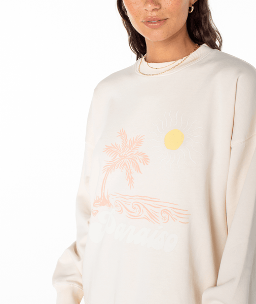 Roxy Womens Sweatshirt Lineup Oversized Crew