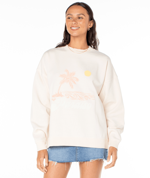 Roxy Womens Sweatshirt Lineup Oversized Crew