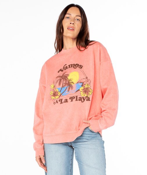 Roxy Womens Sweatshirt Lineup Oversized Crew