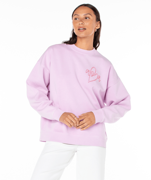 Roxy Womens Sweatshirt Lineup Oversized Crew