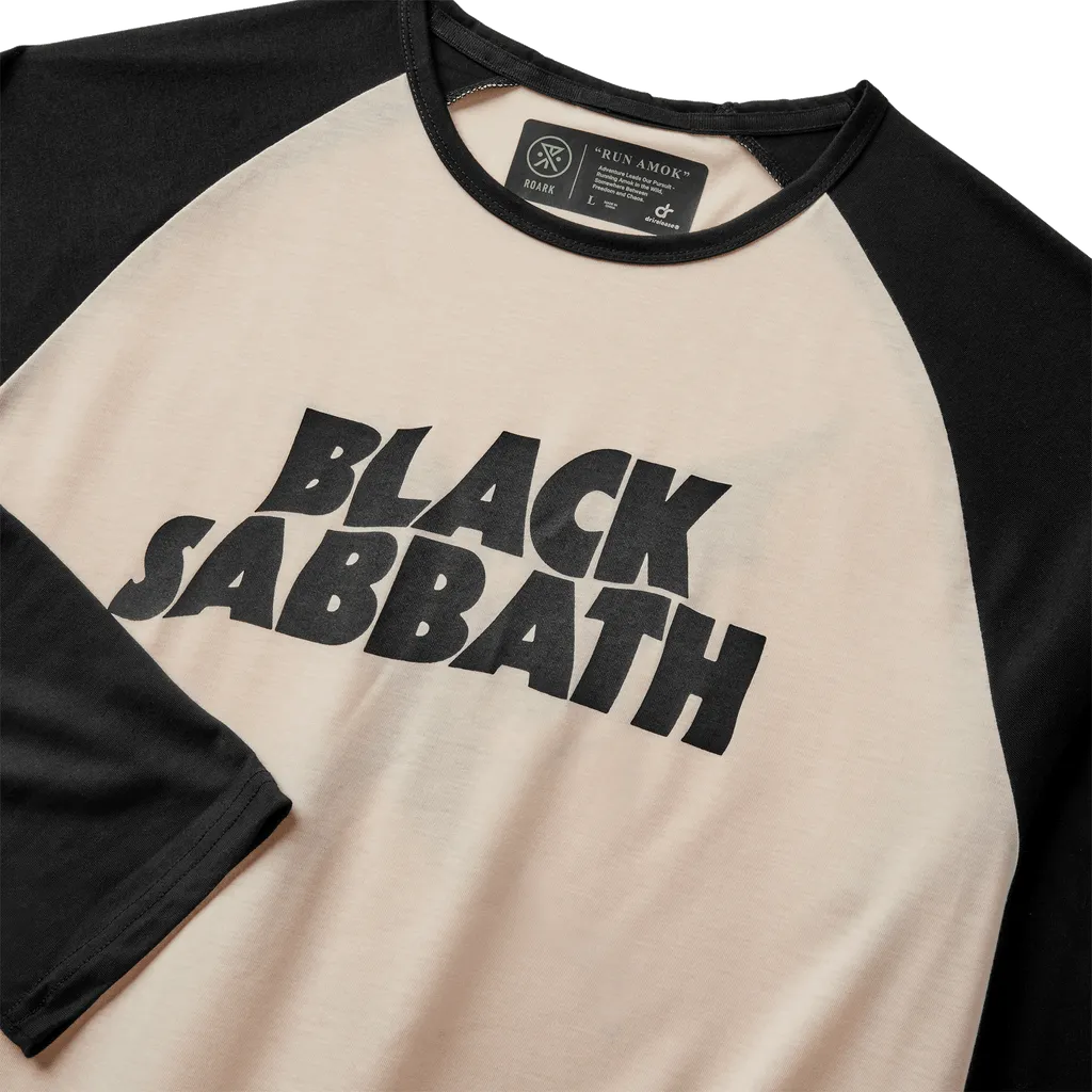 Black sabbath hot sale baseball tee