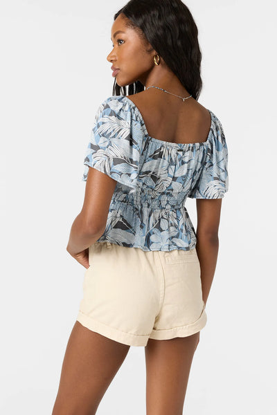 Oneill Womens Shirt Nola Palmetto Top