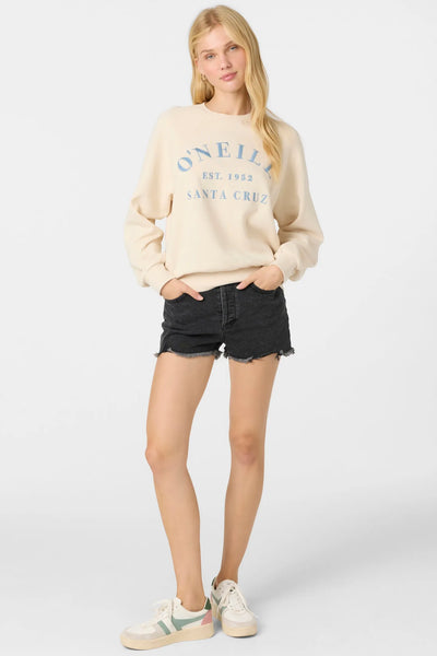 Oneill Womens Sweatshirt Boardwalk Crew Neck Fleece