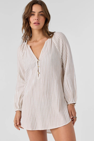 Oneill Womens Dress Krysten Tunic Stripe