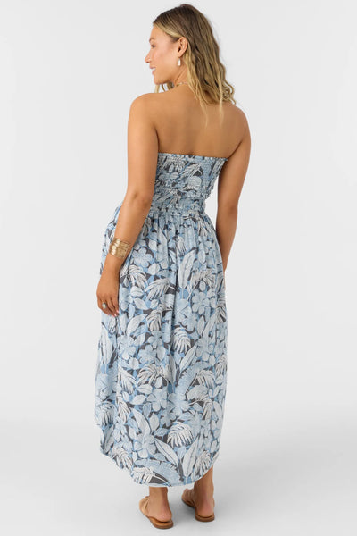 Oneill Womens Dress Devyn Palmetto Floral Midi