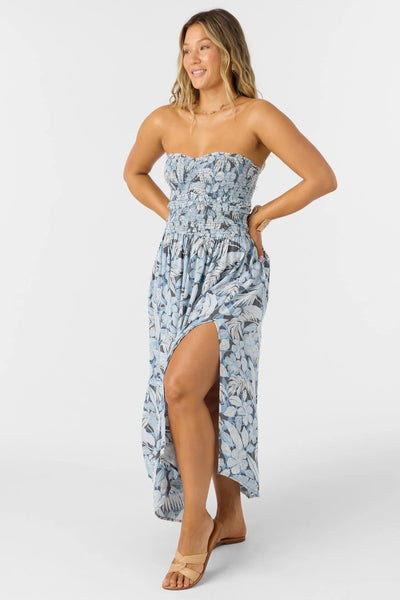 Oneill Womens Dress Devyn Palmetto Floral Midi