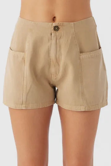 Oneill Womens Shorts Malcom Cotton Twill