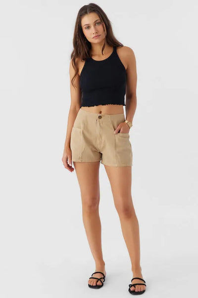 Oneill Womens Shorts Malcom Cotton Twill