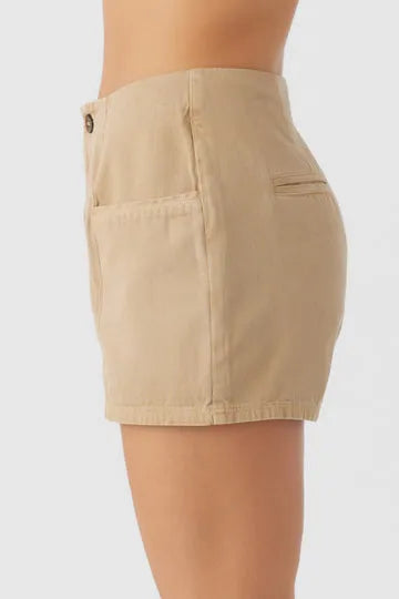 Oneill Womens Shorts Malcom Cotton Twill