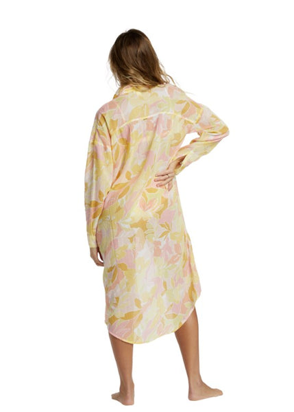 Billabong Womens Dress Daylight Dreamin Midi Shirt Swim Cover-Up