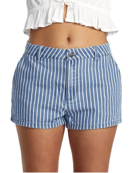 RVCA Womens Shorts Weekend Denim