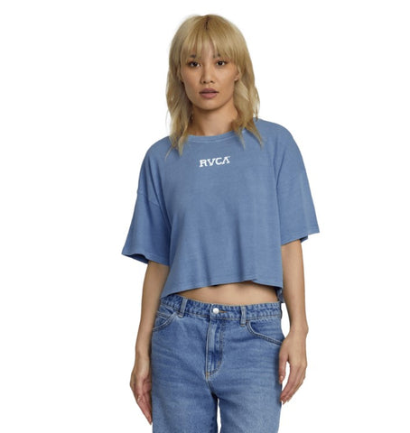 RVCA Womens Shirt Boyfriend Crop Tee II