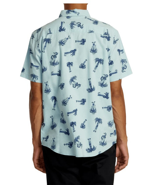 RVCA Mens Woven Pommier Palms