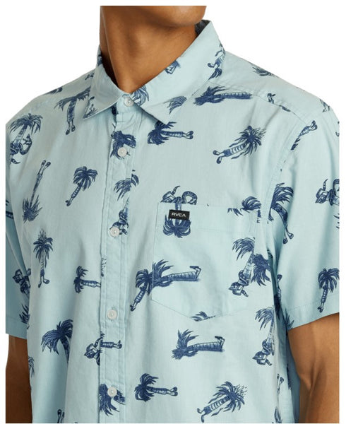 RVCA Mens Woven Pommier Palms