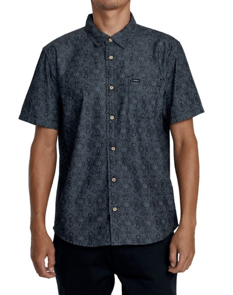 RVCA Mens Woven Frame Chambray