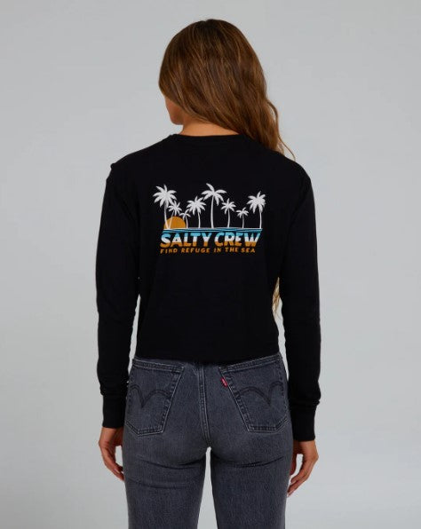 Salty Crew Womens Shirt Boardwalk Long Sleeve Crop