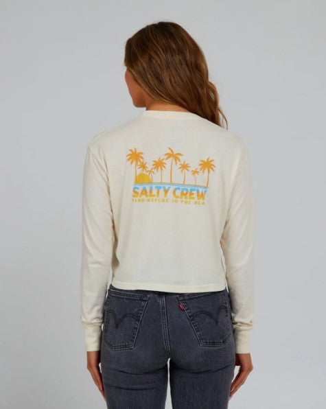 Salty Crew Womens Shirt Boardwalk Long Sleeve Crop