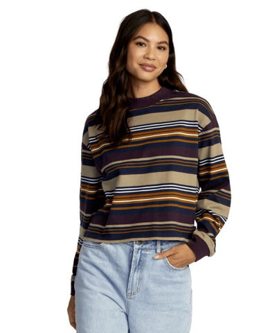 RVCA Womens Shirt Kinney Long Sleeve