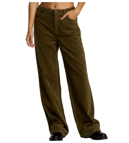 RVCA Womens Pants Coco Corduroy Wide Leg