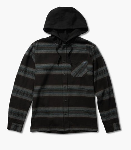 Salty Crew Mens Shirt Outback Hood Flannel