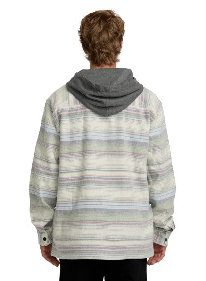 Billabong Mens Shirt Baja Hooded Long Sleeve Flannel