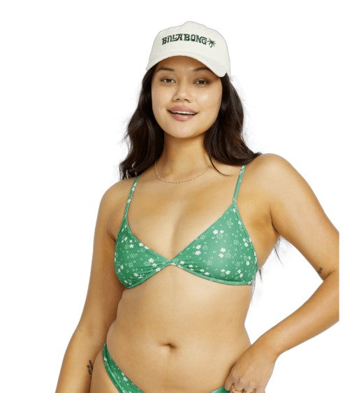 Billabong Womens Bikini Top In The Green Charlie Tri