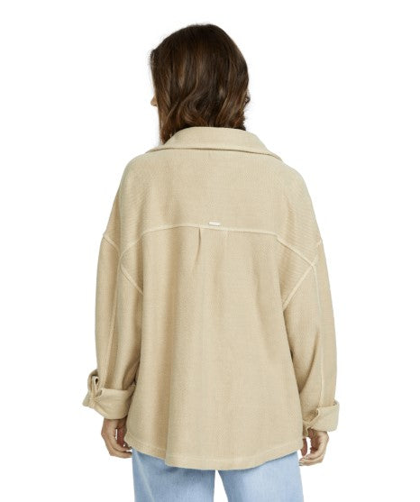 Billabong Womens Jacket Everytime Fleece Shacket