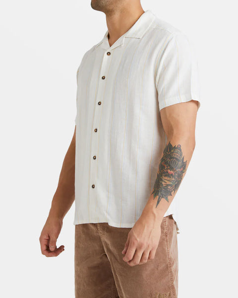 RVCA Mens Woven Beat Stripe