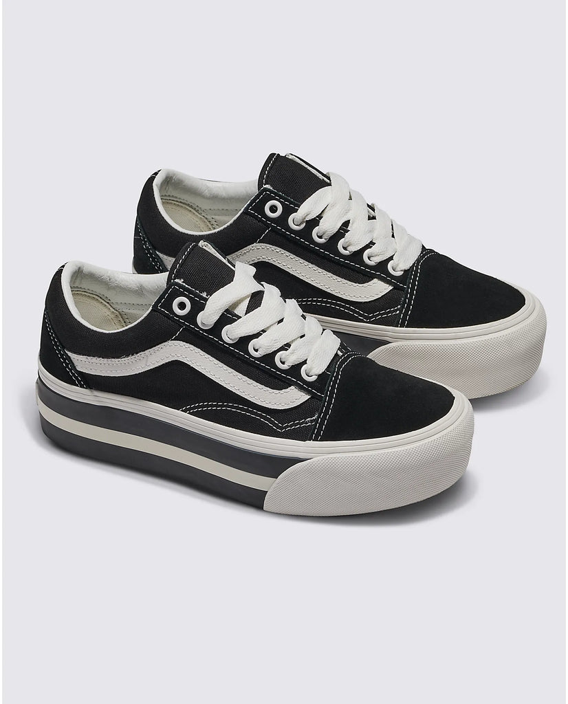 Vans fashion black white shoes