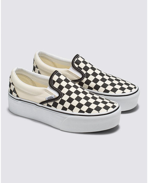 Vans Shoes Classic Slip-On Checkerboard Stackform