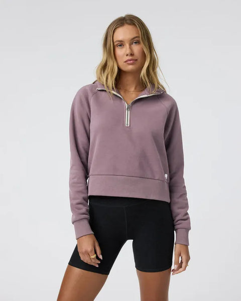 Vuori Womens Sweatshirt Restore Half Zip Hoodie