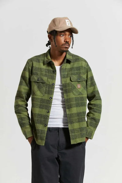 Brixton Mens Shirt Bowery Heavyweight Flannel