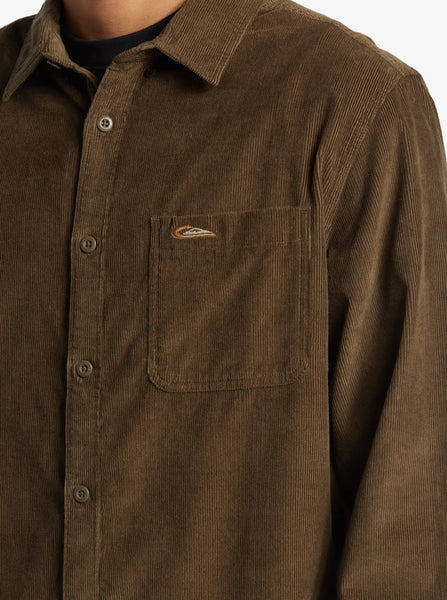 Quiksilver Mens Shirt Smoke Trail Corduroy