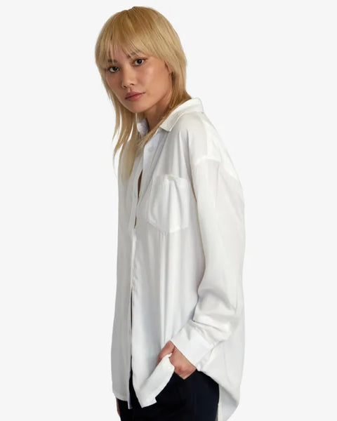 RVCA Womens Shirt Showdown Long Sleeve