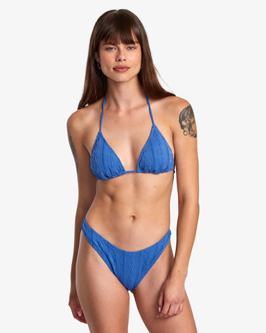 RVCA Womens Bikini Top Sweetness Halter Triangle