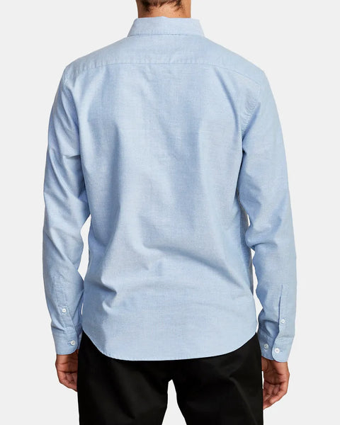 RVCA Mens Woven Thatll Do Stretch Long Sleeve