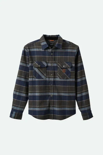 Brixton Mens Shirt Builders Bowery Stretch Water Resistant Flannel