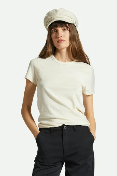 Brixton Womens Shirt Carefree Slim Crew Tee