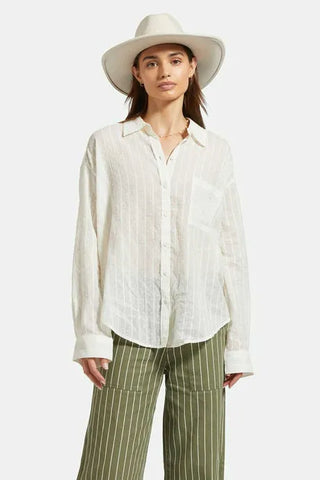 Brixton Womens Shirt East Side Long Sleeve Boxy Woven