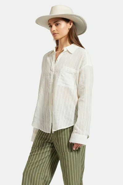 Brixton Womens Shirt East Side Long Sleeve Boxy Woven