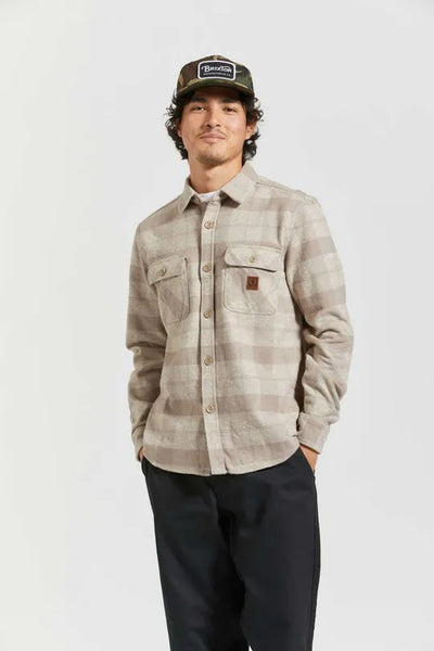 Brixton Mens Shirt Bowery Heavyweight Flannel