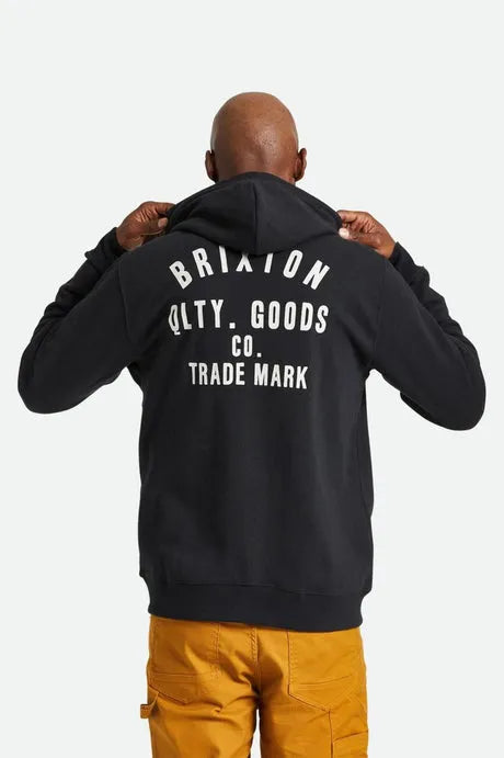 Brixton Mens Sweatshirt Woodburn Fleece Full Zip