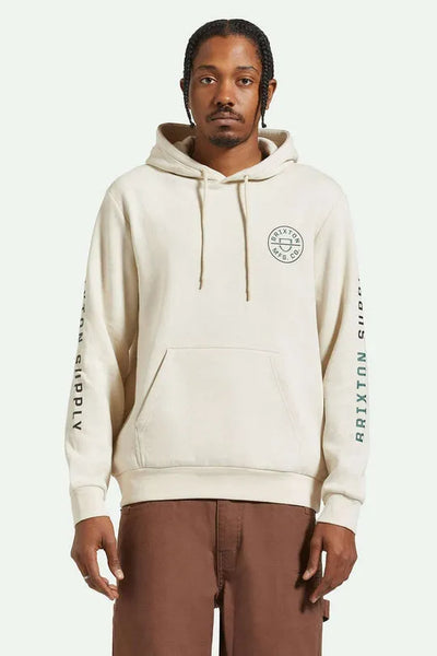 Brixton Mens Sweatshirt Crest Hoodie