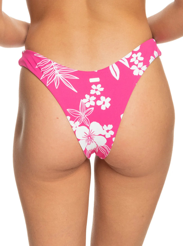 Hawaiian Heat Cheeky Bikini Bottoms - Shocking Pink –